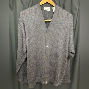 Fiesole Charcoal Gray 100% Wool Italian Sweater